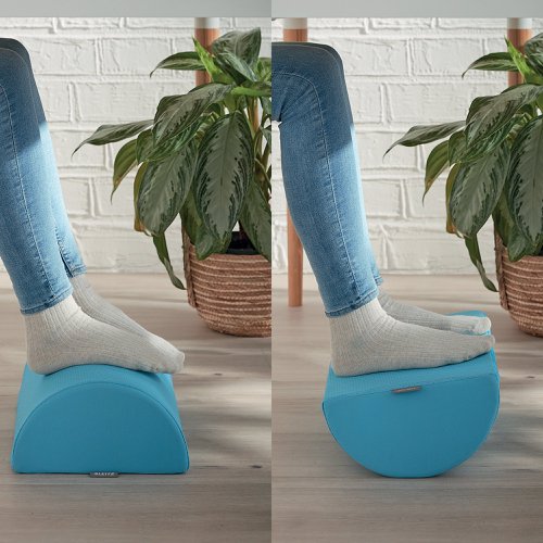 Leitz Ergo Cosy Foot Rest 260x405x140mm Calm Blue 53710061 | ACCO Brands