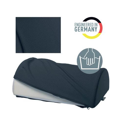 Leitz Ergo Cosy Foot Rest 260x405x140mm Velvet Grey 53710089