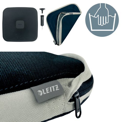 Leitz Ergo Active Wobble Cushion with Cover Dark Grey 65400089 | ACCO Brands