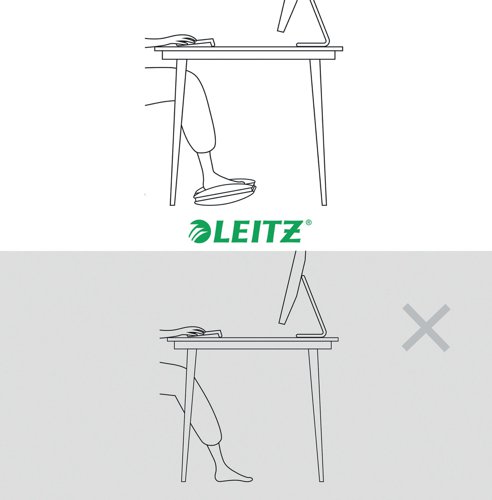 Leitz Ergo Height Adjustable Footrest Light Grey 65030085 | ACCO Brands