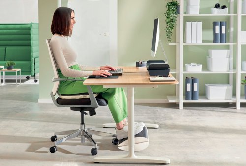 Leitz Ergo Height Adjustable Footrest Light Grey 65030085 | ACCO Brands