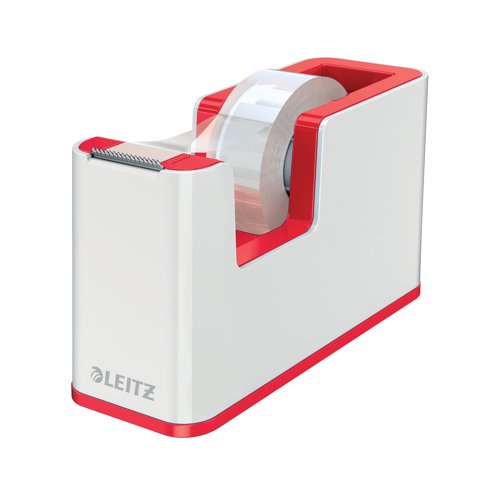 Leitz WOW Tape Dispenser Duo Colour White/Red 53641026 | ACCO Brands