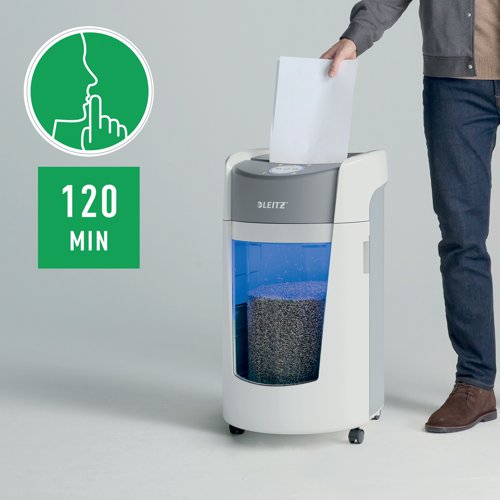 Leitz Optimax Micro-Cut P-5 Shredder White 83601000