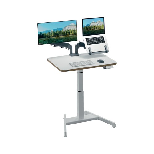 Leitz Ergo Electric Sit/Stand Desk + Stand Up Reminder Small 800x600x25mm 65341001