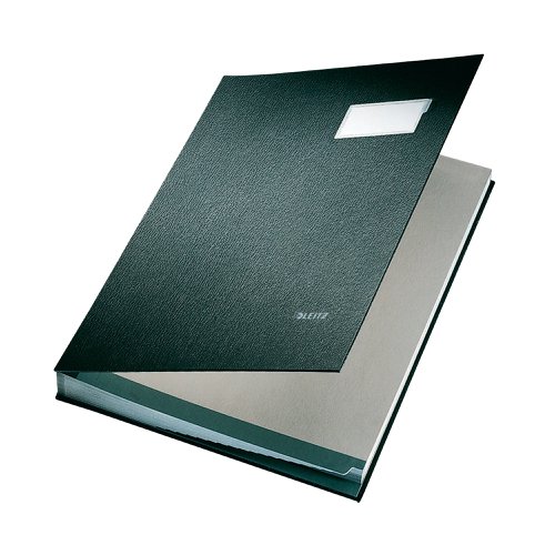 Leitz Hard Cover Signature Book 240x340mm Black 57000095 Blotters LZ31147