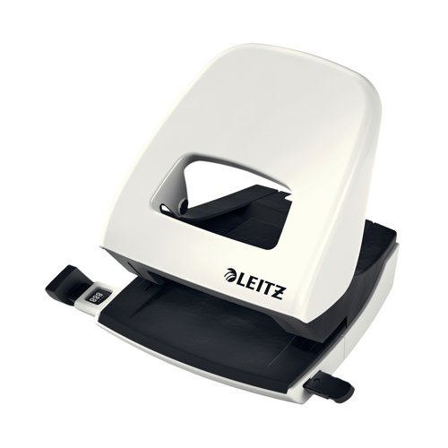 Leitz NeXXt WOW Metal Office Hole Punch Pearl White 50081001 | ACCO Brands