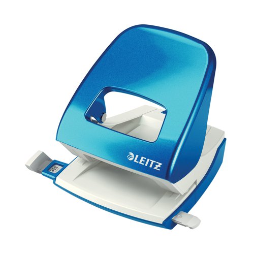 Leitz NeXXt WOW Metal Office Hole Punch Metallic Blue 50081036