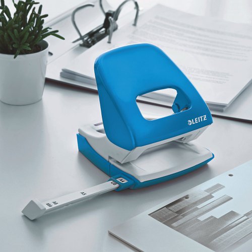 Leitz NeXXt WOW Metal Office Hole Punch Metallic Blue 50081036