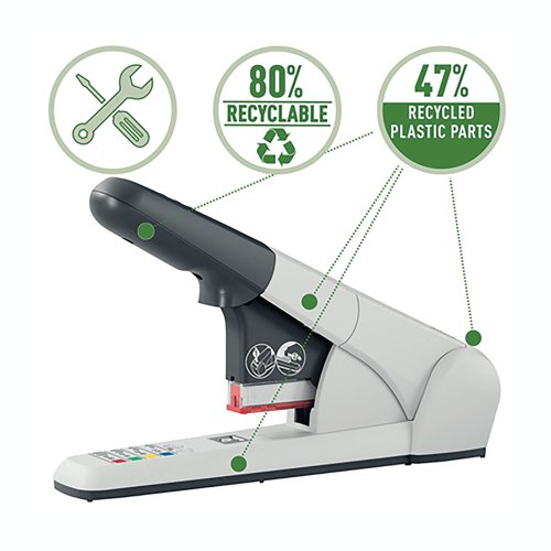 Leitz Heavy Duty Stapler White/Grey 55510084