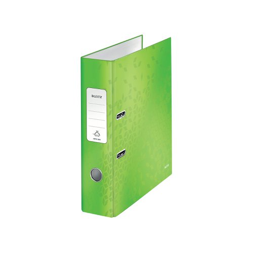 Leitz 180 WOW Lever Arch File A4 80mm Green (10 Pack) 10050054