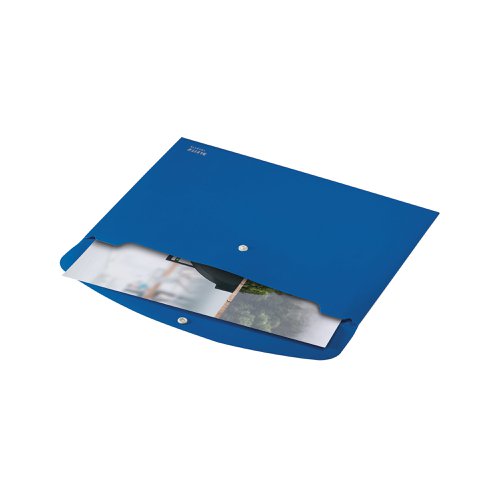 Leitz Recycle Document Wallet Plastic A4 Blue (Pack of 10) 46780035