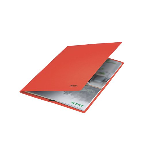 Leitz Recycle Card Folder/Elastic Bands A4 Red (Pack of 10) 39080025