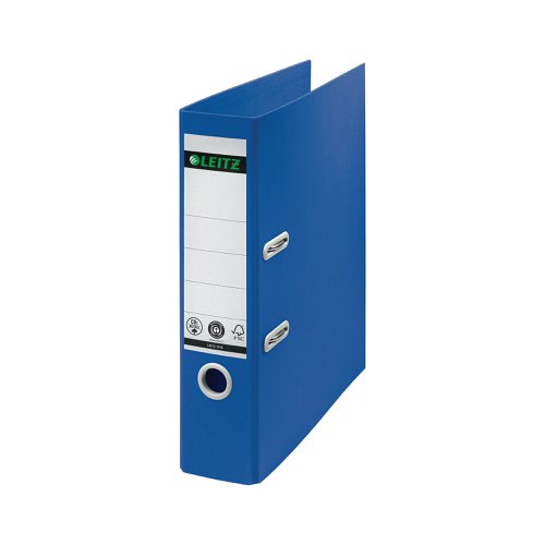 Recycle Colours Lever Arch File A4 80mm Blue (Pack of 10) 10180035