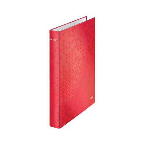 Leitz WOW 2 D-Ring Binder A4 25mm Red (Pack of 10) 42410026