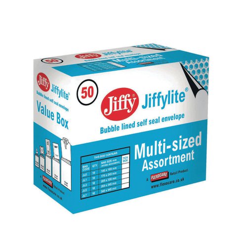 Jiffy Padded Bag Assorted Sizes Gold (Pack of 50) JPB-SEL