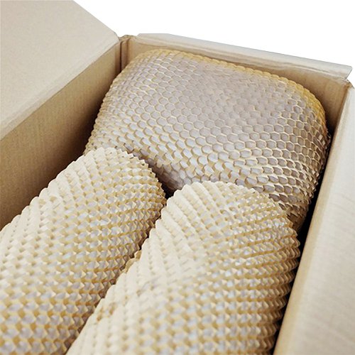 Honeycomb Kraft Paper 80gsm 500mmx250m LWP80HEX (Plastic free bubble wrap)