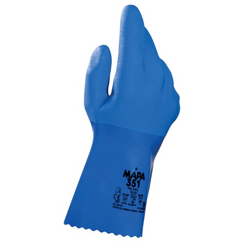 Mapa Telsol 351 Gloves Blue XL (Pack of 12) MAPA351NXL