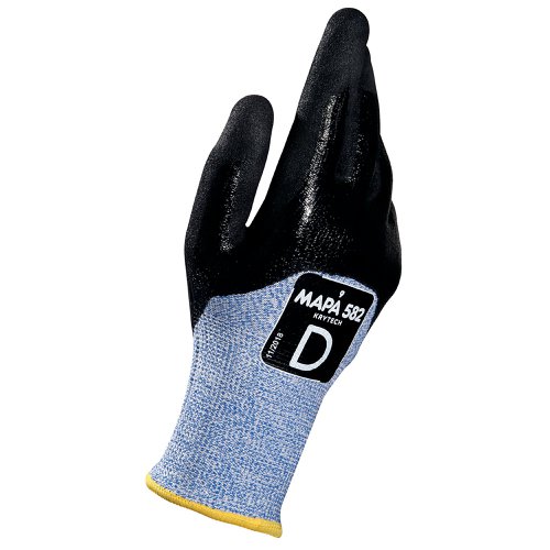 Mapa Krytech 582 Glove (Pack of 12) Black/Blue 2XL