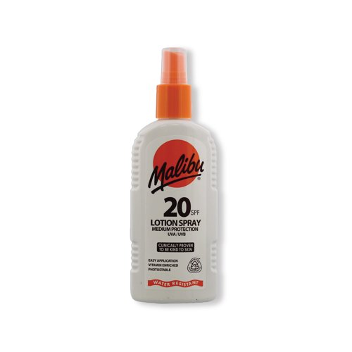 Malibu SPF 20 Sun Lotion Spray 200ml SUMAL203