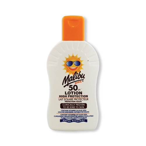Malibu SPF 50 Kids Sun Lotion 200ml SUMAL084