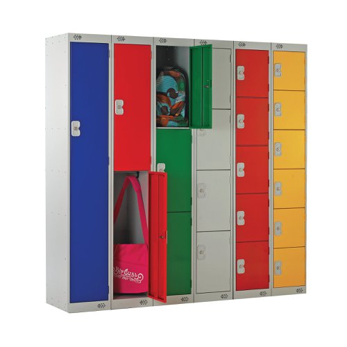 Two Compartment Locker 300x450x1800mm Dark Grey Door MC00045