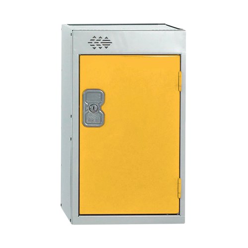 One Compartment Quarto Locker 300x450x511mm Yellow Door MC00084