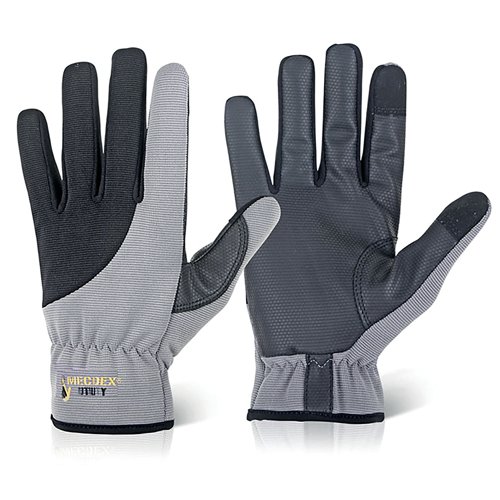 Mec Dex Touch Utility Mechanics Gloves 1Pr Black/Grey S MECUT-612S