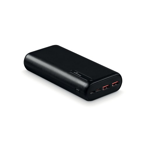 MediaRange Mobile Fast Charger Power Bank 20000mAh 2x USB A x1 USB-C Black MR756