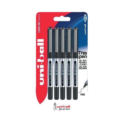 thumbnail image 2 of Uni-ball Micro 0.5 Pen Security Ink Pens Uni-ball Micro Air Rollerball Pens 0.5mm - Red Ink 12 Pack Red Fountain Uniball Roller Micro 0.5mm Black 2 of 11