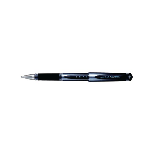 Uni-Ball Gel Impact 1.0mm Black Rollerball Pen (12 Pack) 9006050