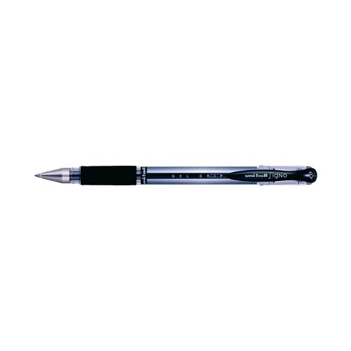 Uni-Ball Signo Gel Grip Rollerball Pen Black (Pack of 12) 9003950