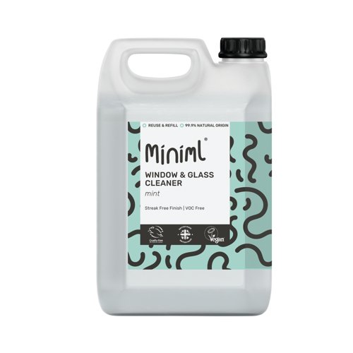 Miniml Window + Glass Cleaner Mint 5L Refill MIN401