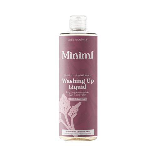 Miniml Washing Up Liquid Rhubarb+Lemon 400ml MIN435