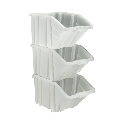 Barton Multifunctional Storage Bins Red Lids (Pack of 4) 052102/4 Parts Containers MJ07675