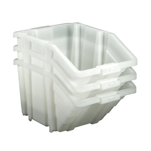 Barton Multifunctional Storage Bins Red Lids (Pack of 4) 052102/4 Parts Containers MJ07675