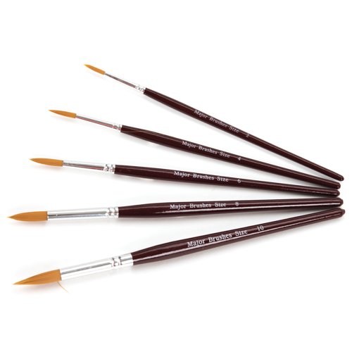 Major Brushes Artists Synthetic Sable Paint Brushes (Pack of 50) AR03010