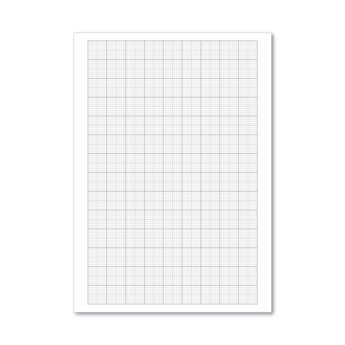 This A4 loose leaf graph paper is ideal for mathematics, diagrams and other classroom activities. The pack contains 500 sheets of unpunched, 75gsm loose leaf paper featuring 2mm squares with 10mm square ruled lines and 20mm ruled lines.