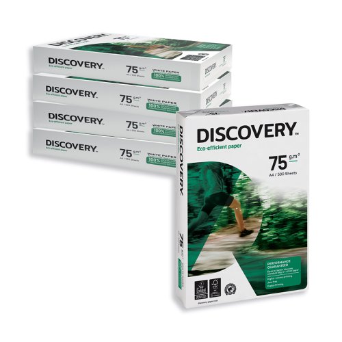 Discovery A4 75gsm White Paper (1 Box, Pack of 2500) 59908