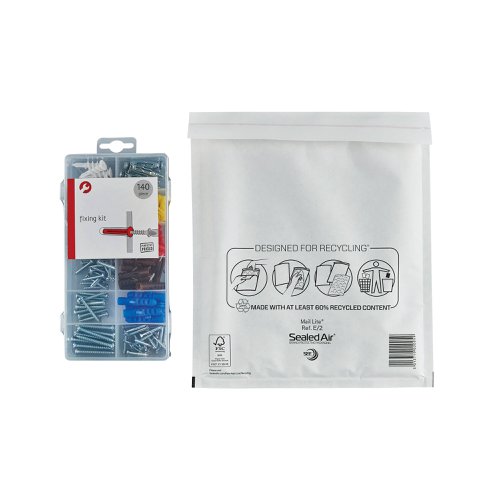 Mail Lite Bubble Postal Bag White E2-220x260 (Pack of 100) 101098083