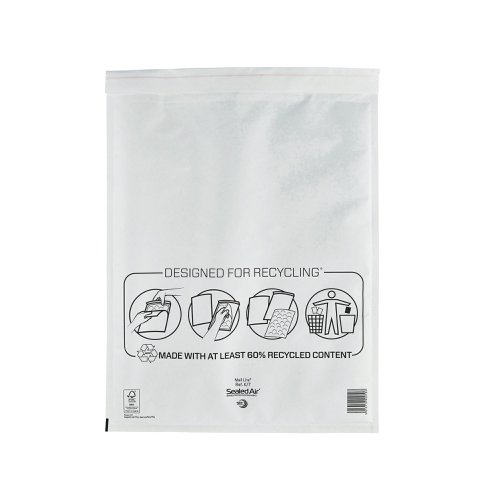 Mail Lite Bubble Postal Bag White K7-350x470 (Pack of 50) 101098088 | MQ27104 | Sealed Air Ltd