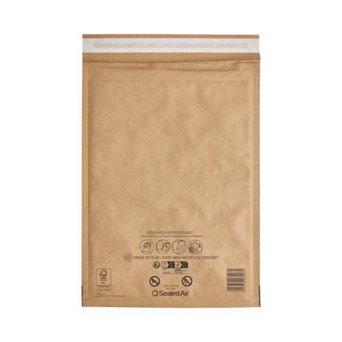 Sealed Air Mail Lite Bubble Postal Bag Gld G/4 Pack of 100 101273319