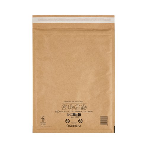 Sealed Air Mail Lite Bubble Postal Bag Gld H/5 Pack of 100 101273331