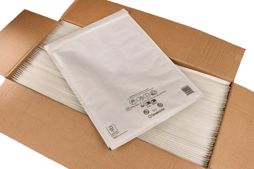 Sealed Air Mail Lite Bubble Postal Bag Wht J/6 Pack of 100 101273381