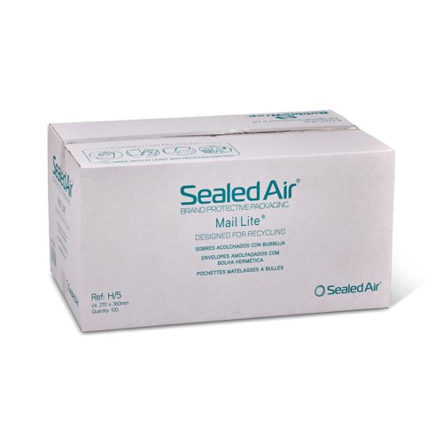 Sealed Air Mail Lite Bubble Postal Bag Wht H/5 Pack of 100 101273350