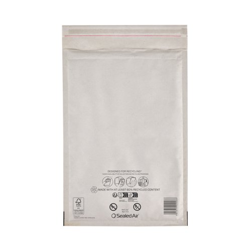 Sealed Air Mail Lite Bubble Postal Bag Wht F/3 Pack of 100 101273349