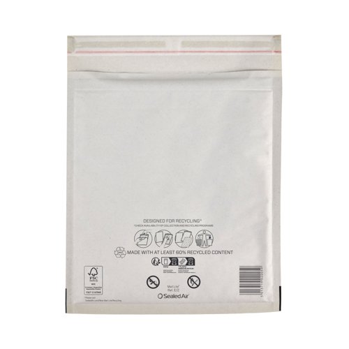 Sealed Air Mail Lite Bubble Postal Bag Wht E/2 Pack of 200 101273348