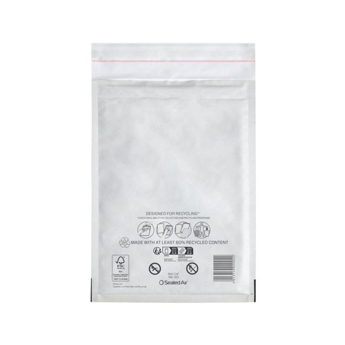 Sealed Air Mail Lite Bubble Postal Bag Wht D/1 Pack of 200 101273347