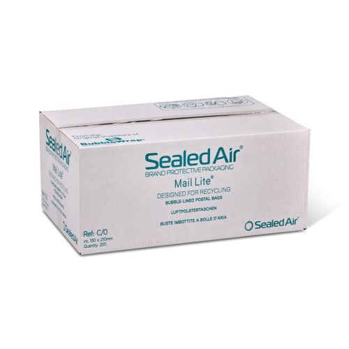 Sealed Air Mail Lite Bubble Postal Bag Wht C/0 Pack of 200 101273346