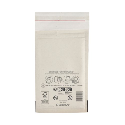 Sealed Air Mail Lite Bubble Postal Bag Wht B/00 Pack of 200 101273280