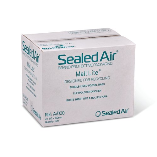 Sealed Air Mail Lite Bubble Postal Bag Wht A/000 Pack of 200 101273426